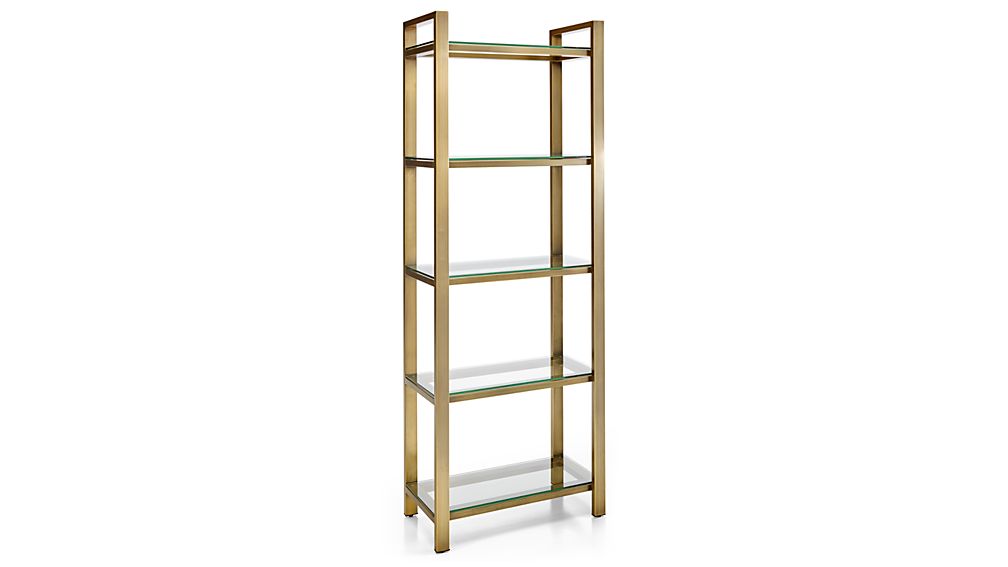 Pilsen Brass Bookcase — view 1